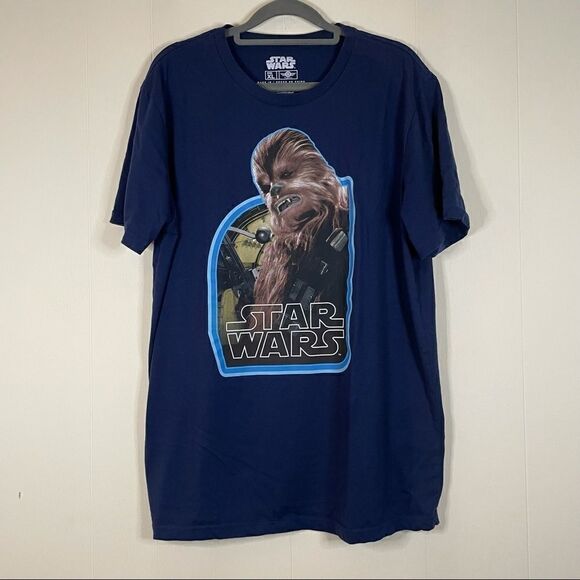 Star Wars Chewbacca Retro Graphic T-Shirt - Picture 1 of 4